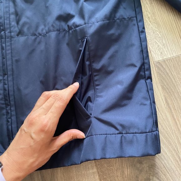 GAP Navy Blue Double Zipper Weatherproof Jacket - Picture 5 of 11